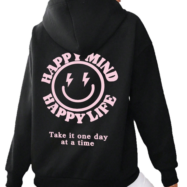 Women's hoodie with motivational lettering Skjora