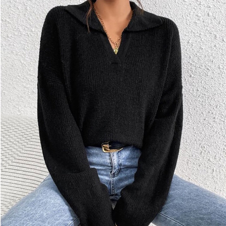 Dame casual genser med teksturert ribbedesign Skjora
