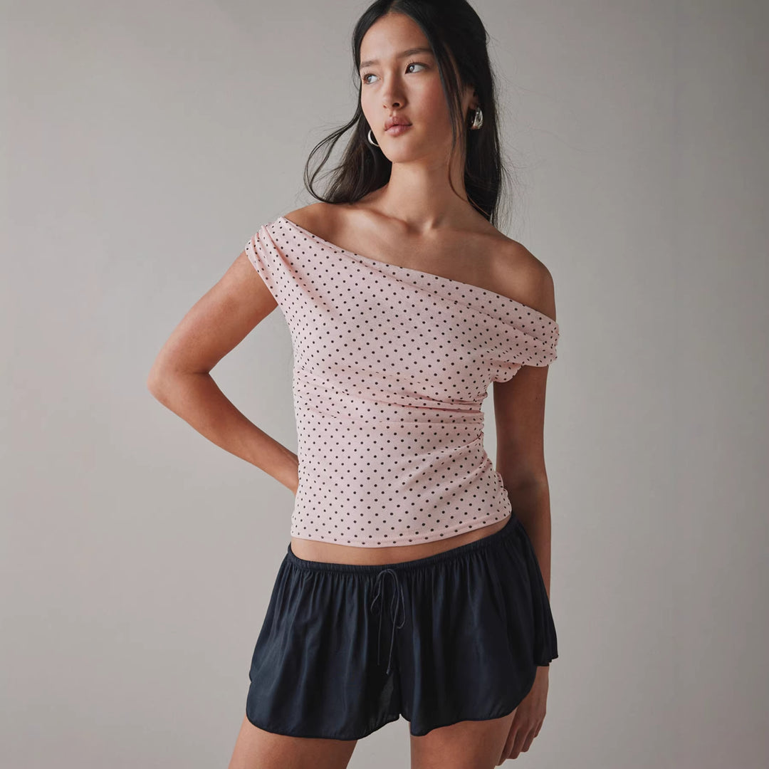 Dame Off-Shoulder overdel med figursmpisende snitt Skjora