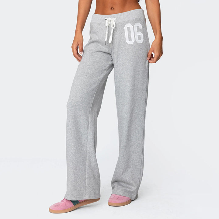 Dame casual joggebukser med elastisk linning og sidelommer Skjora