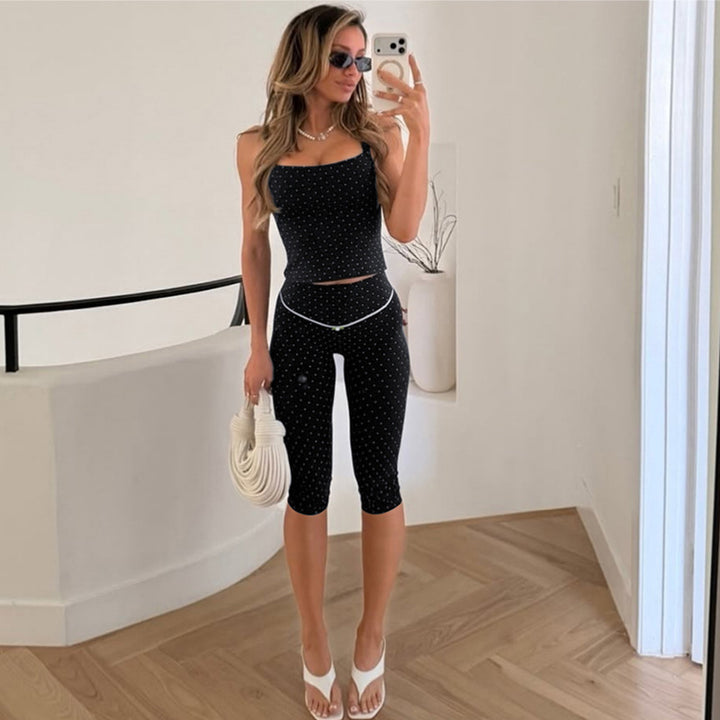 Dame Sportslig topp og leggings-sett Skjora