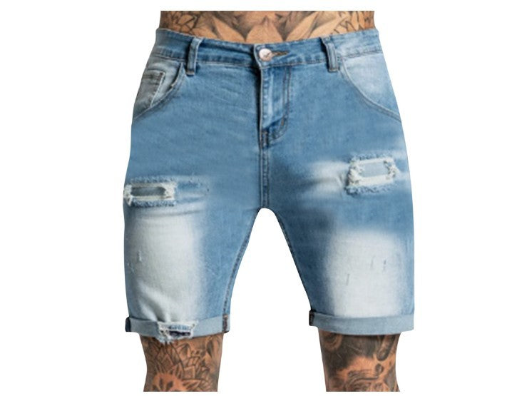 Herrer Zdestroyed Jeansshorts Skjora