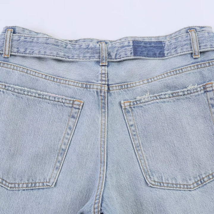 Damer vide jeans i moderne snitt med høye sideåpninger Skjora