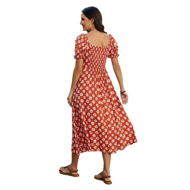 Dame maxikjole i luftig boho-stil Skjora