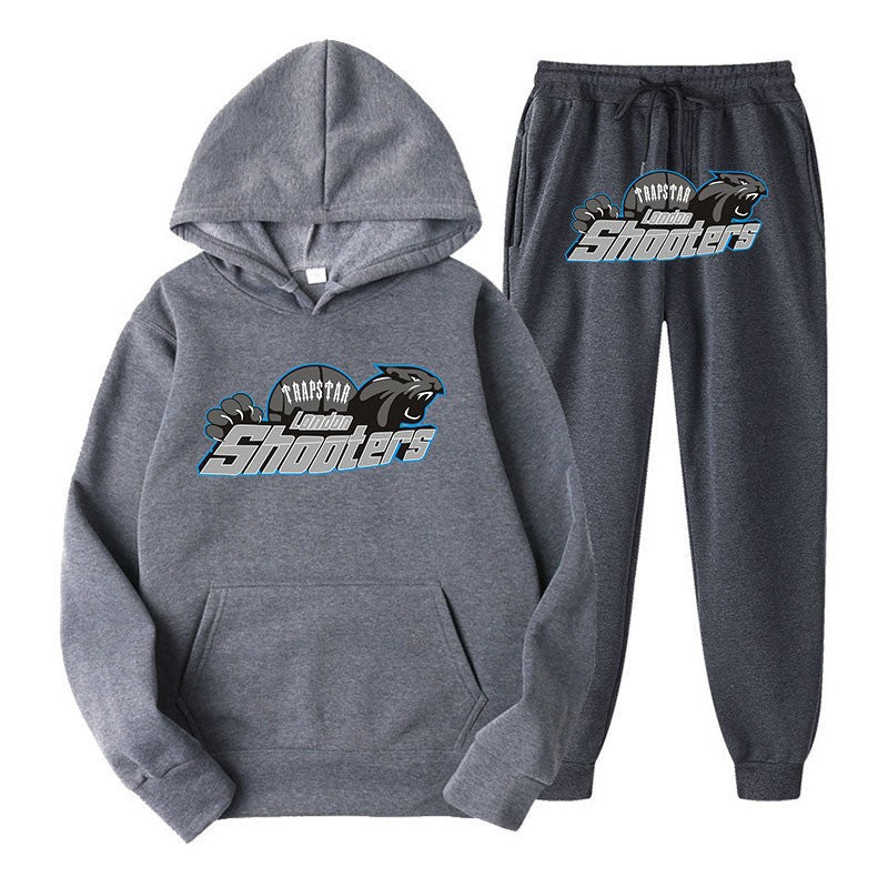 Dame herre hoodie og jogger-sett med urbant sportdesign Skjora