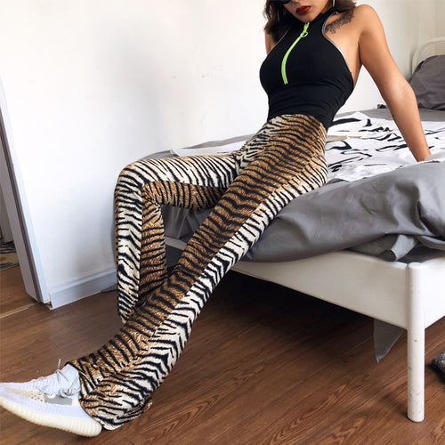 Dame Leggings i spennende dyremønster Skjora