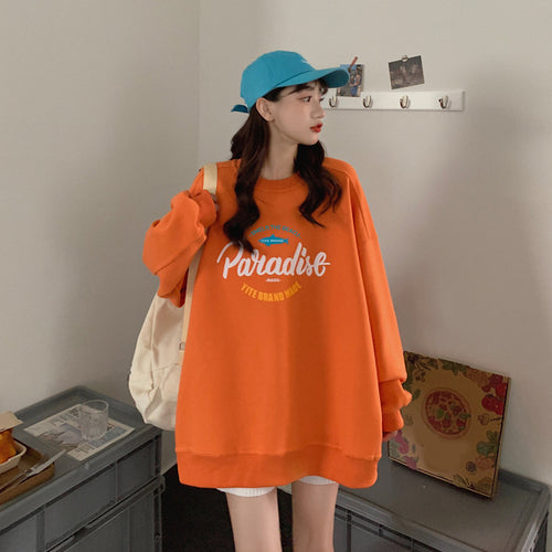Damer Casual Oversized Genser med Kreativ Grafisk Design og Høykvalitetsmaterialer