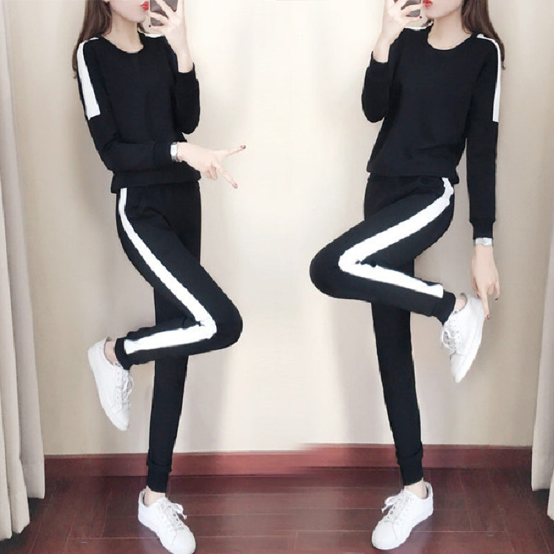 Kvinnelig Sporty Sweatset Skjora
