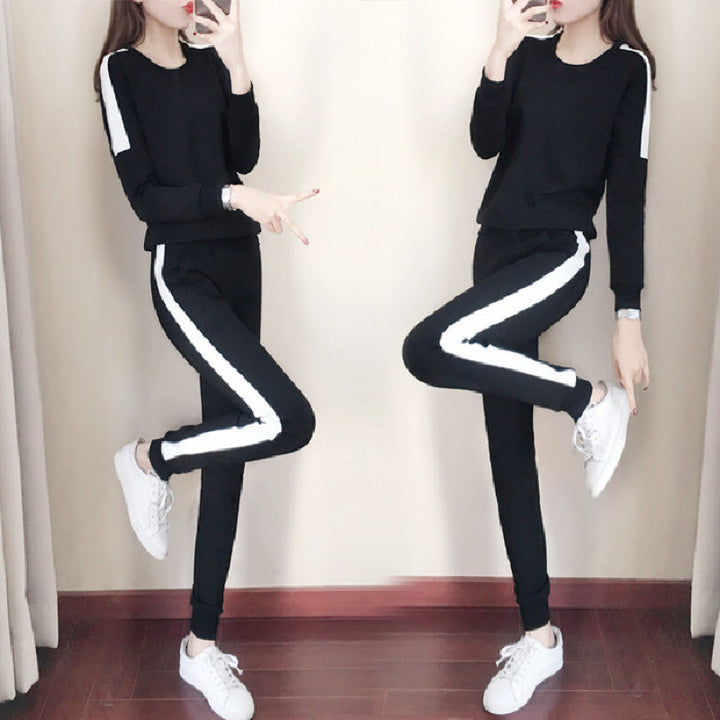 Kvinnelig Sporty Sweatset Skjora