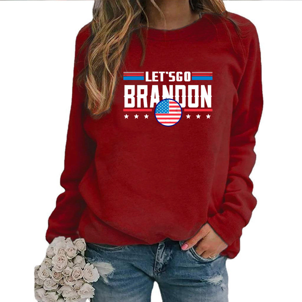 Dame sweatshirt med moderne statement design Skjora