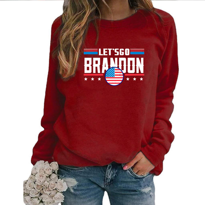 Dame sweatshirt med moderne statement design Skjora