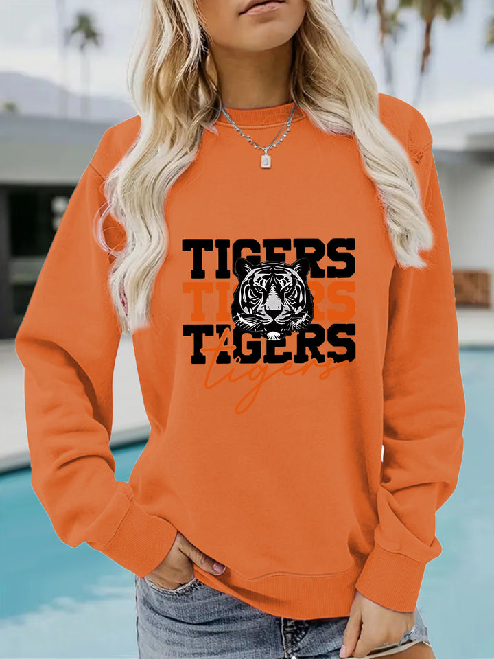 Damegenser med dyrelignende tigermønster og avslappet passform Skjora