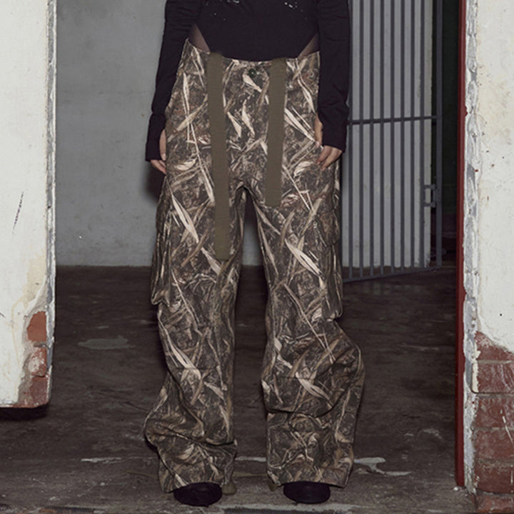 Dame cargo-bukse med allsidig camo-design og praktiske lommer Skjora