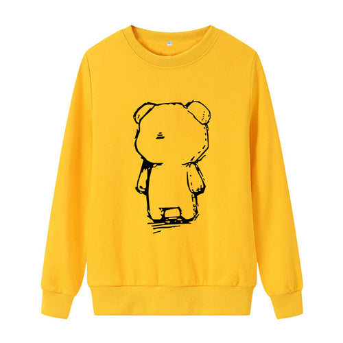 Damegen Sweatshirt med kreativt bjørnemotiv Skjora