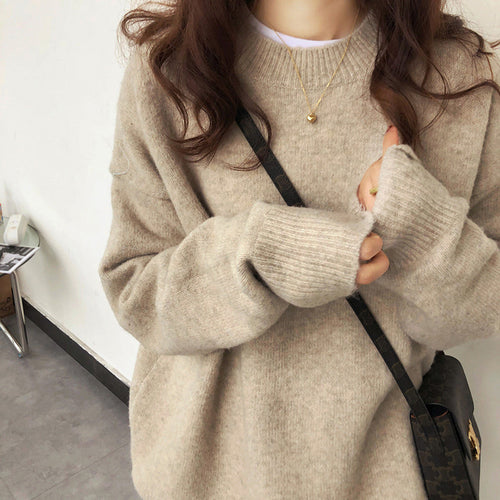Dame Oversized Strikkegenser Skjora