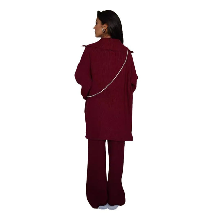 Kvinnens myke strikkedrakt med trendy oversized passform Skjora