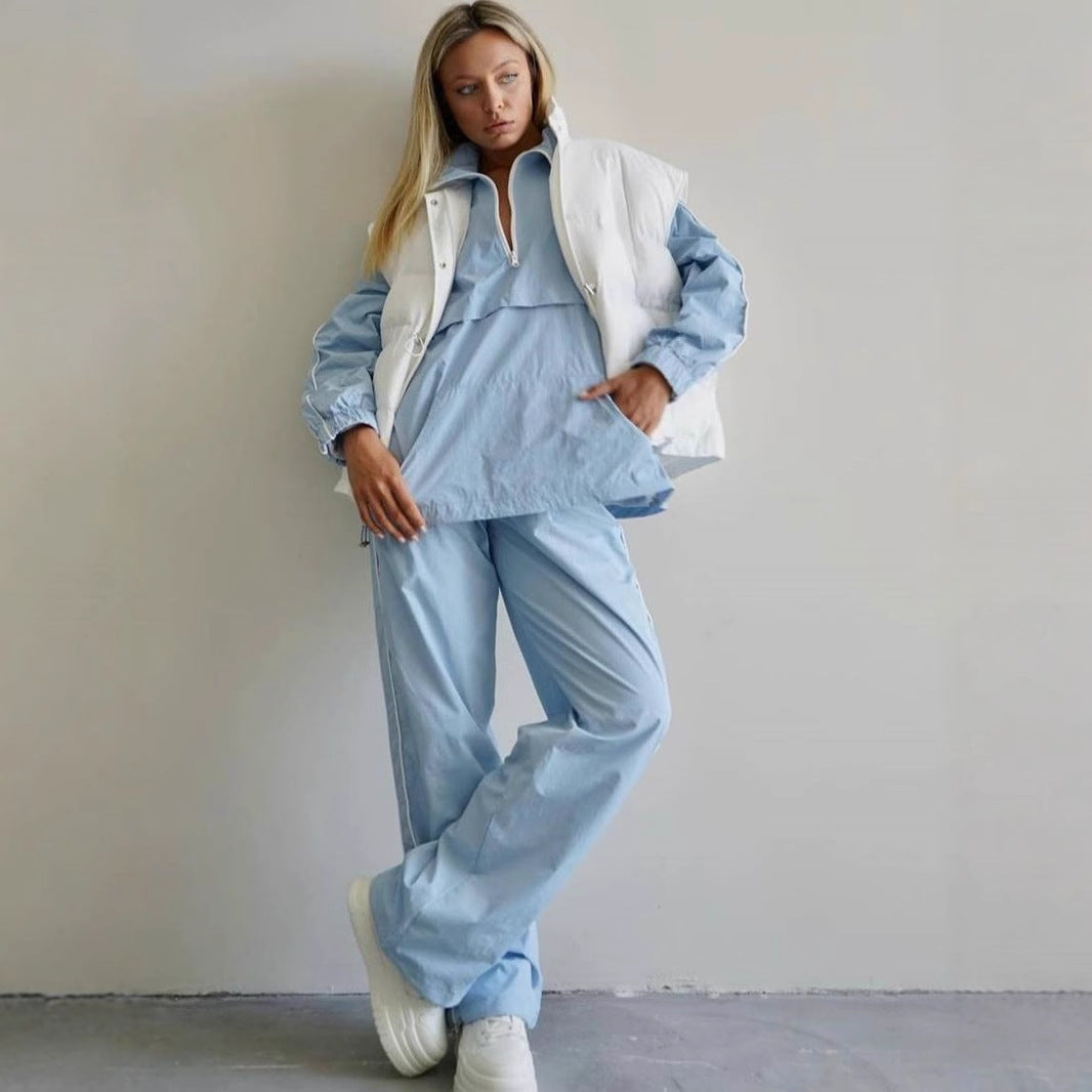 Women's sports jacket with stand-up collar and half-zip Skjora