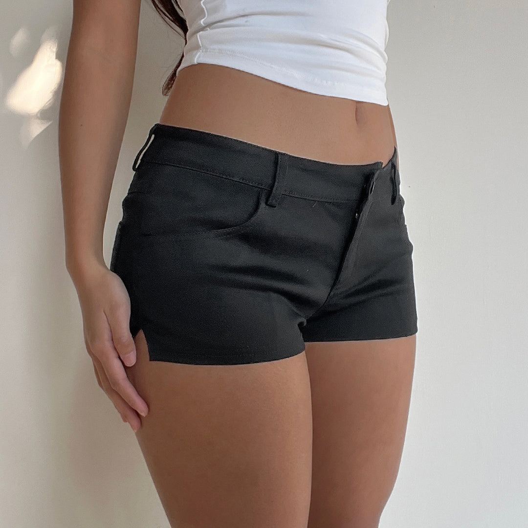 Dame trendy shorts med høy midje og elastisk materiale Skjora