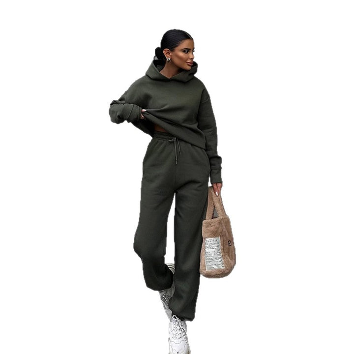 Dame Sportslig Hoodie med elegant snitt Skjora