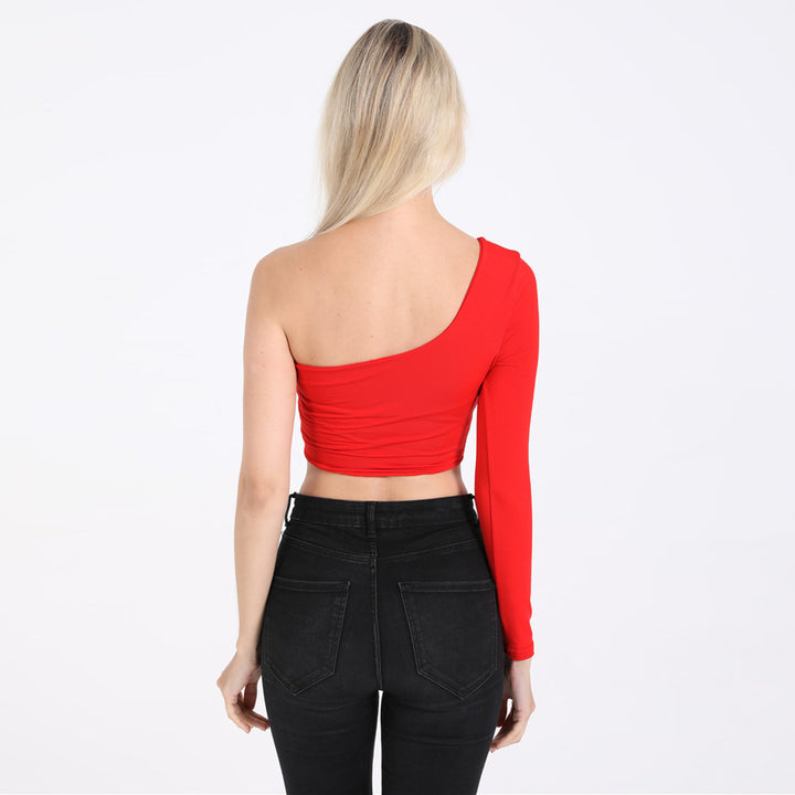 Damer skulderfritt crop-top Skjora