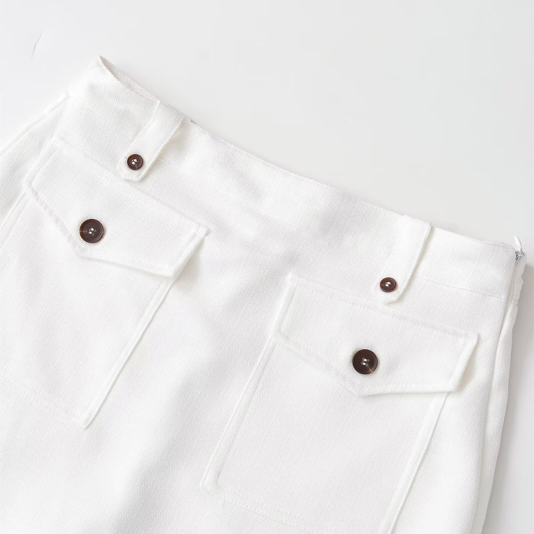 Dame-shorts med praktiske lommer og moderne snitt Skjora