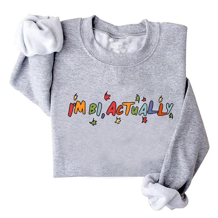 Kvinnesweater med kreativt trykk og avslappet snitt Skjora