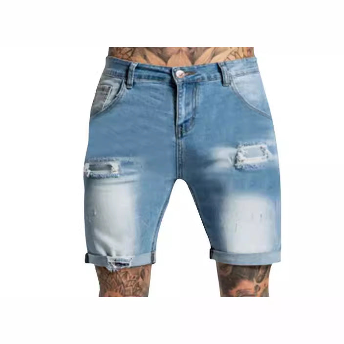 Herrer Zdestroyed Jeansshorts Skjora