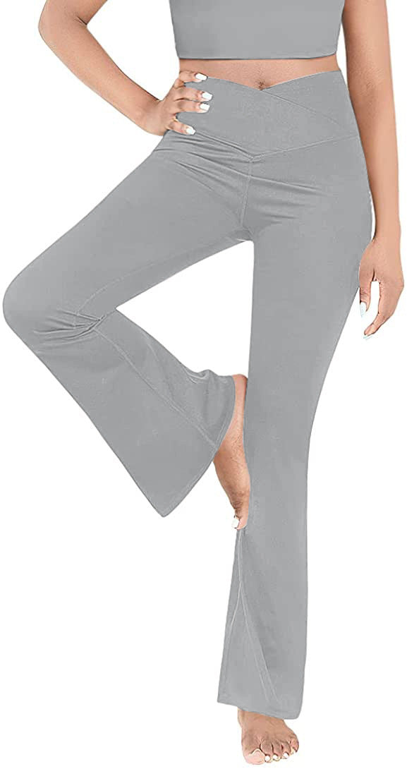 Dame casual bootcut leggings med høy midje og pustende materiale Skjora