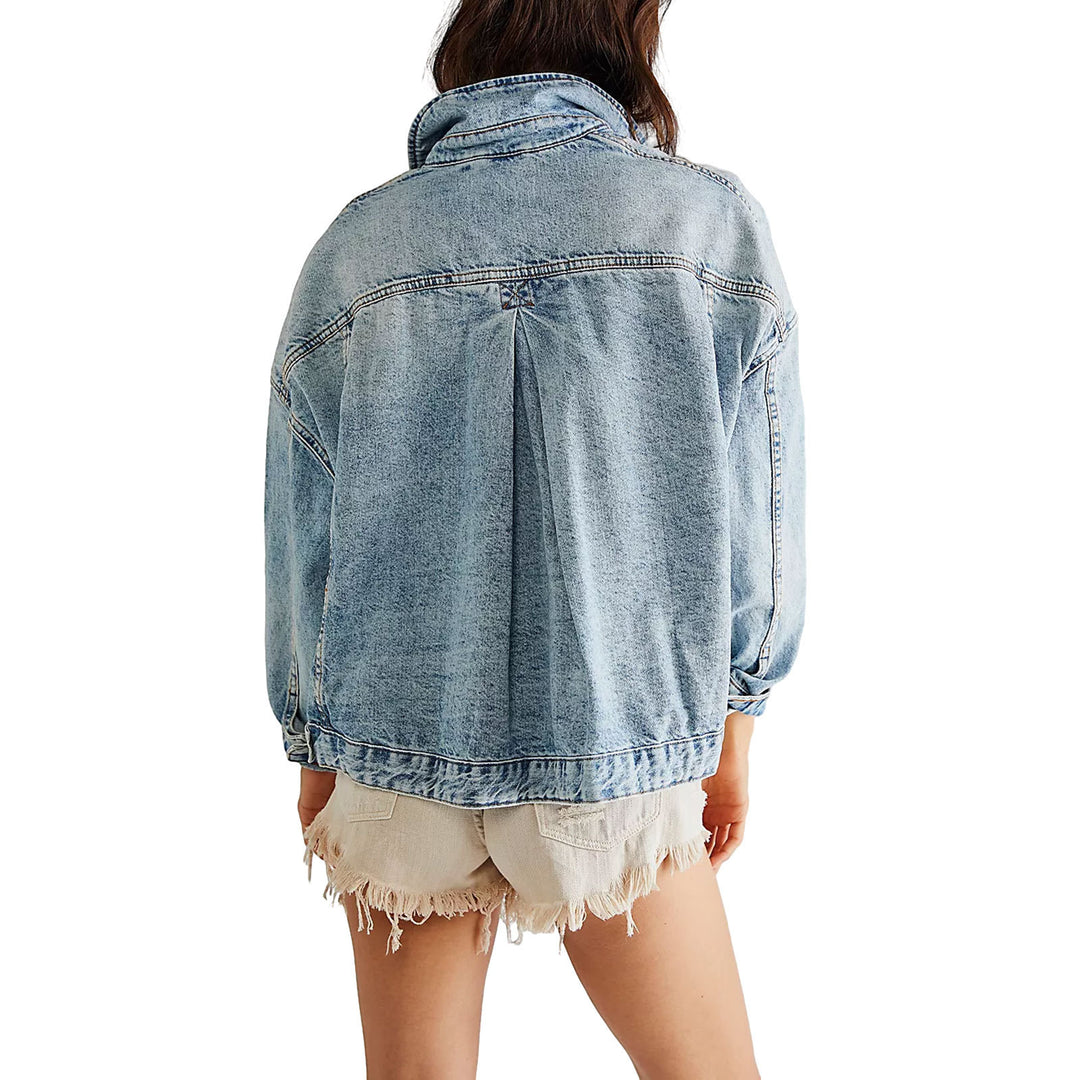 Damer casual oversized denim-jakke Skjora