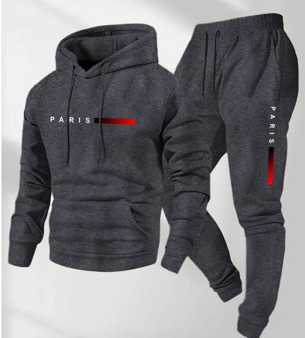 Damegenser og joggebukse sett med moderne Paris-design Skjora
