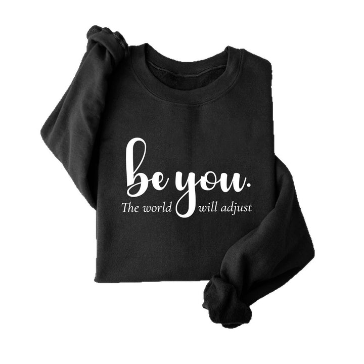 Dame sweatshirt med inspirerende motiv og motiverende budskap Skjora