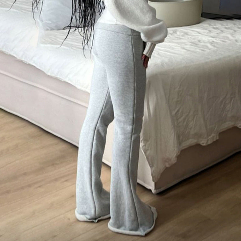 Dame leggings med utslått ben Skjora