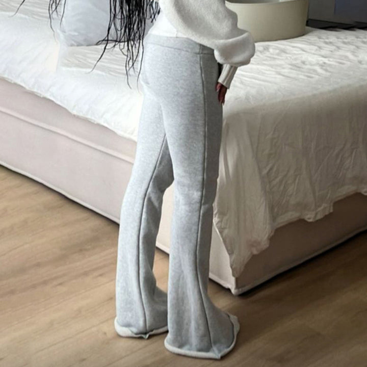 Dame leggings med utslått ben Skjora