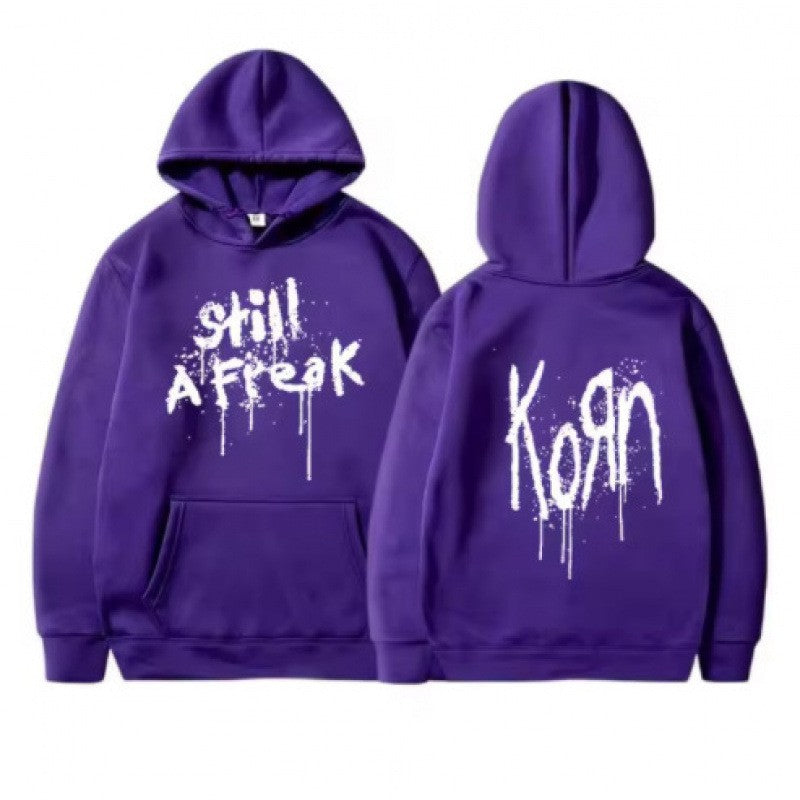 Kvinne hoodie med kreative graffiti design Skjora