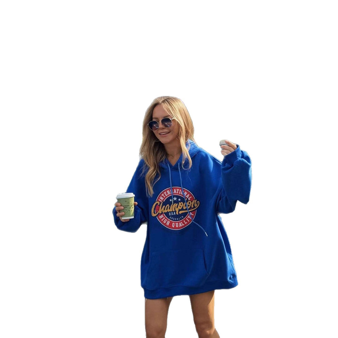 Dame casual hettegenser med iøynefallende logo og behagelig oversized passform Skjora