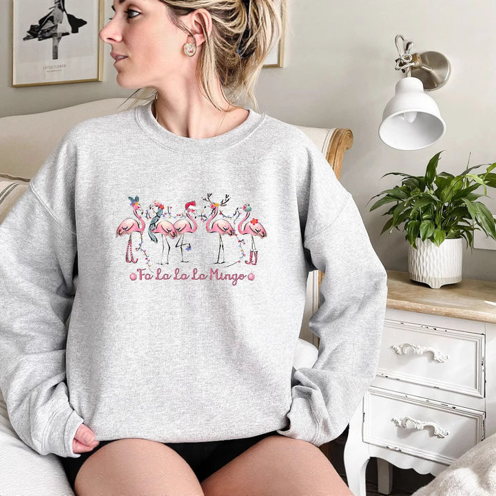 Damegenser med original flamingo-motiv og avslappet snitt Skjora