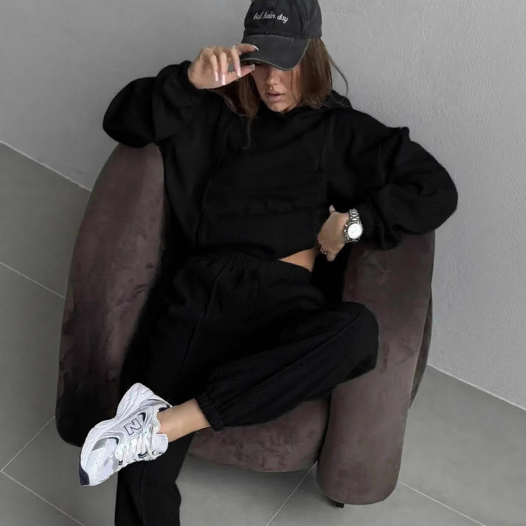 Kvinnens cozy fleece fritidssett Skjora