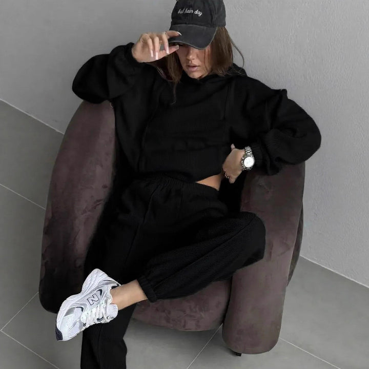 Kvinnens cozy fleece fritidssett Skjora