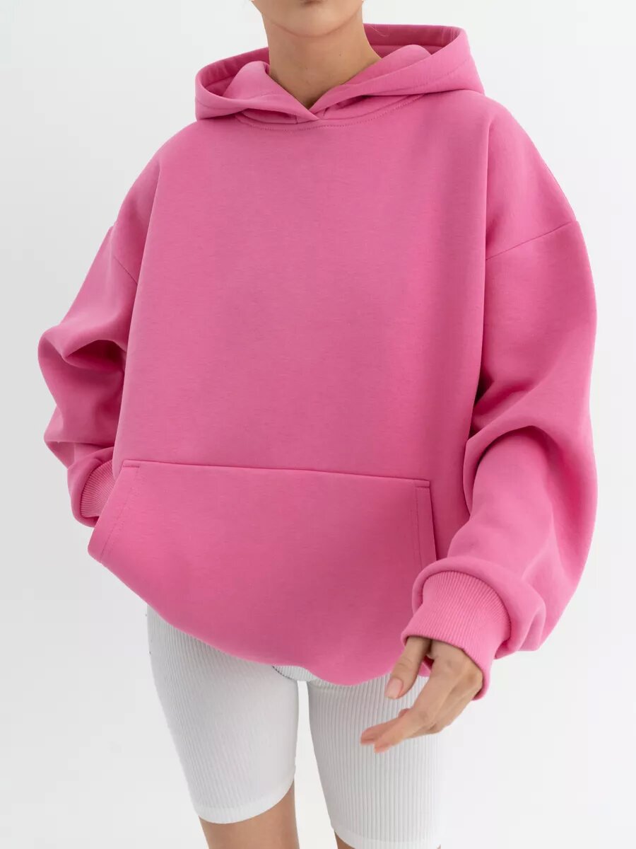 Dame Oversize Hoodie laget av høykvalitets bomullsblanding Skjora