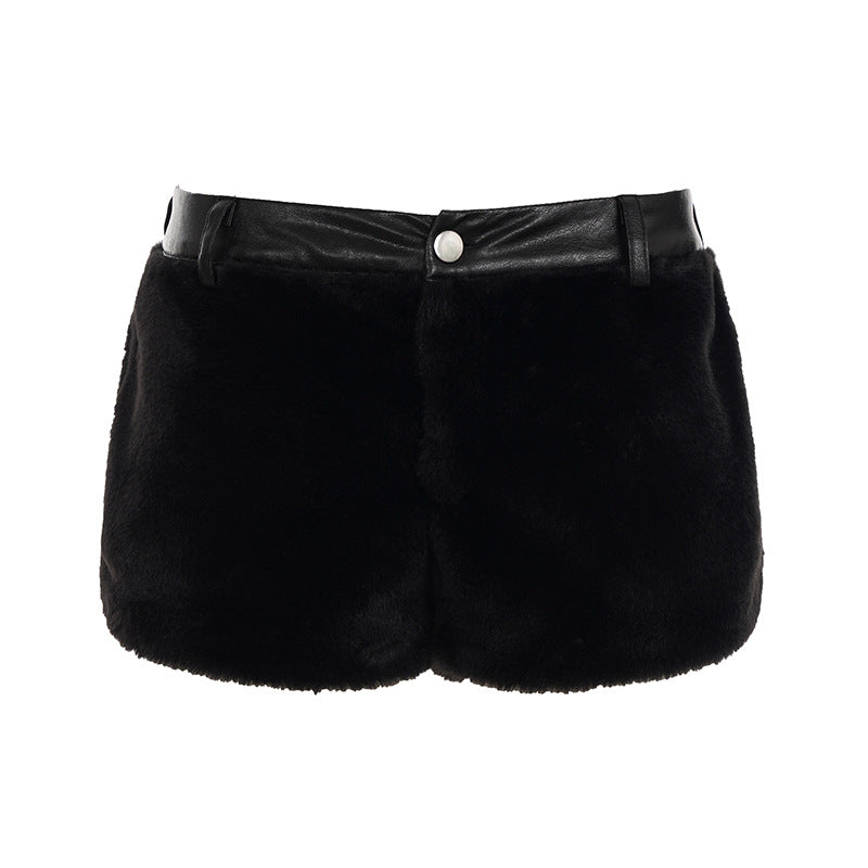 Dame Künstfell-Shorts Skjora