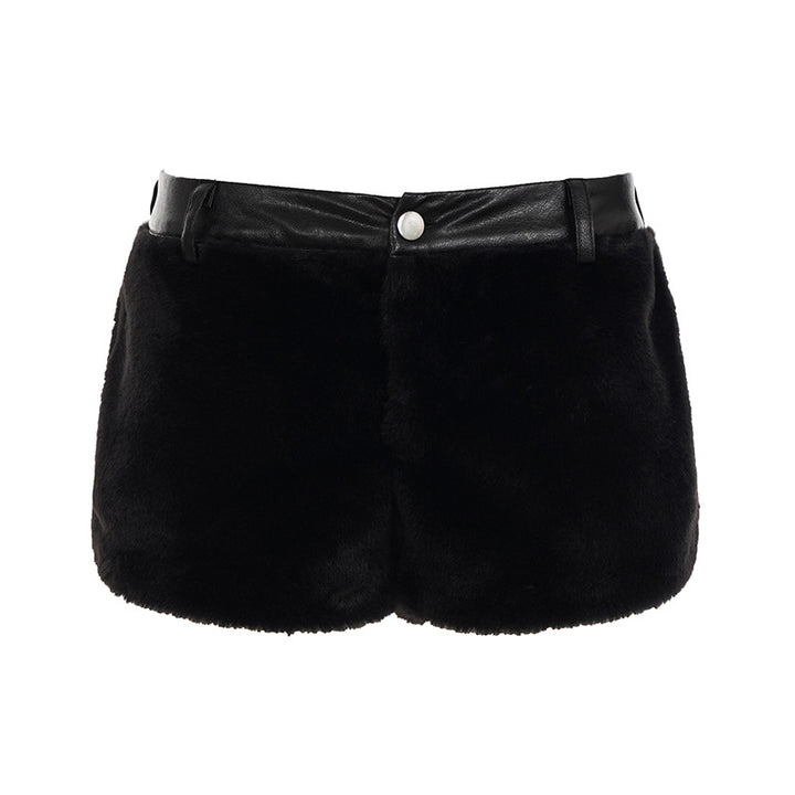 Dame Künstfell-Shorts Skjora