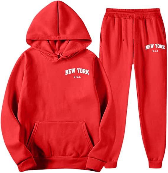 Women's Hooded Sweat Suit with high-quality material and modern lettering Skjora