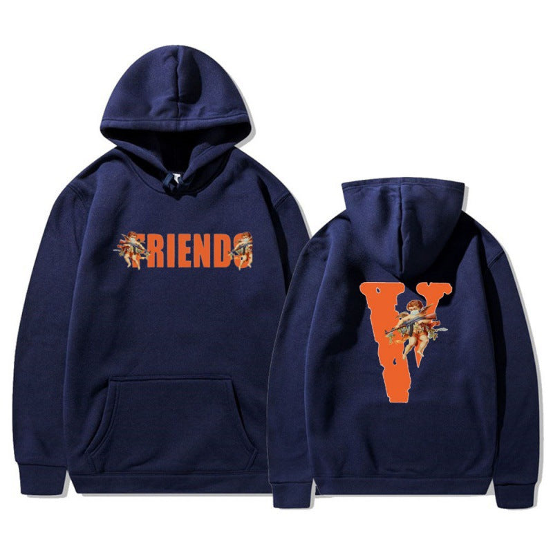 Dame hoodie med karakteristisk front- og baktrykk Skjora