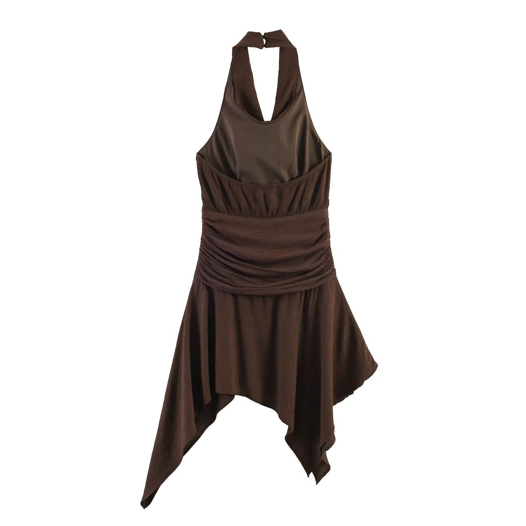 Damen asymmetrisk kjole med elegant drapering Skjora