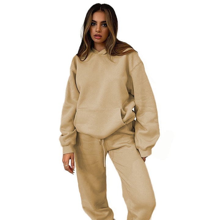 Kvinnors bekväma huvtröja set gjort av högkvalitativt sweatshirtmaterial Skjora