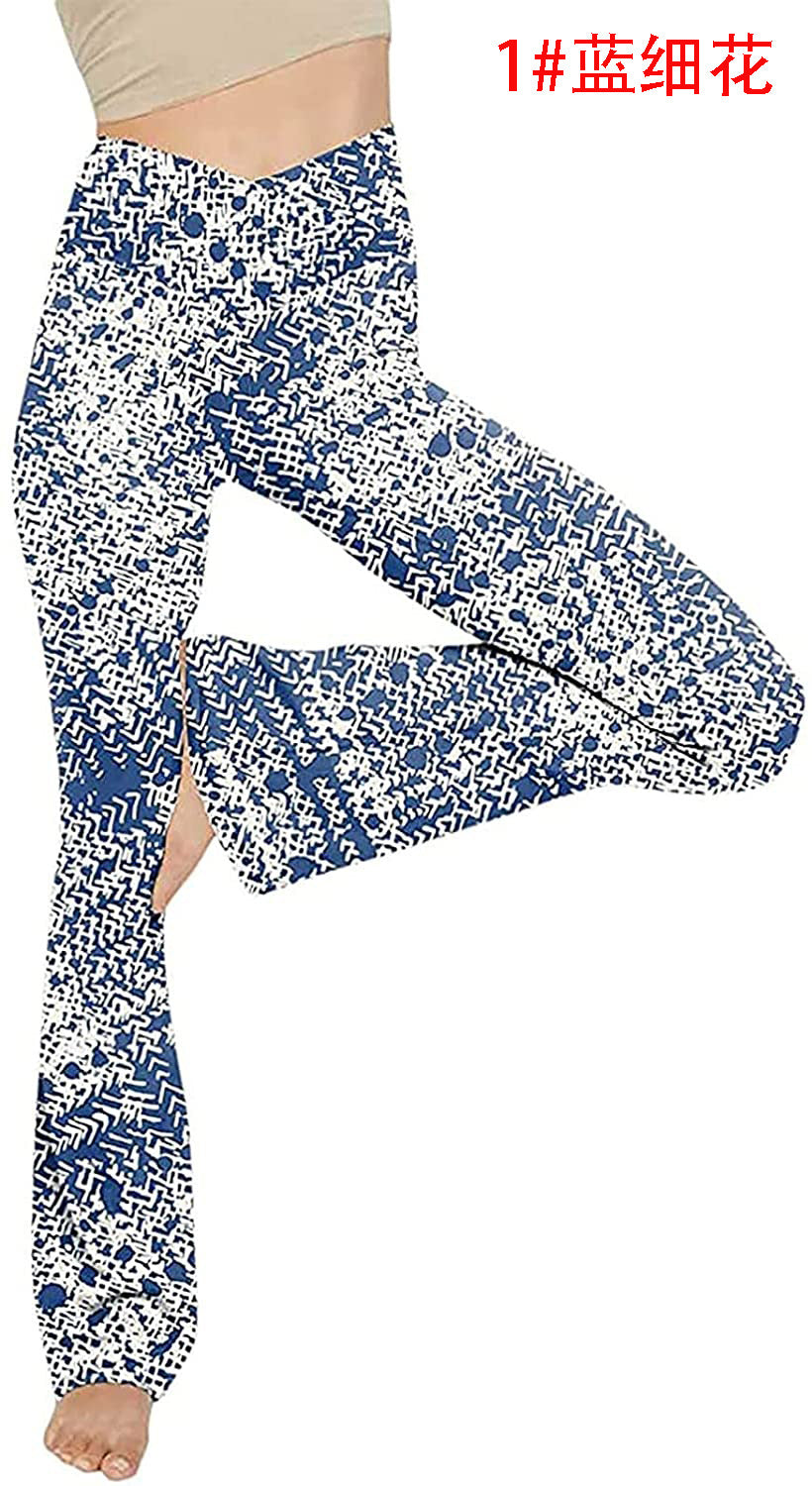Dame Bootcut Yoga-bukse laget av elastisk materiale med høy midje Skjora