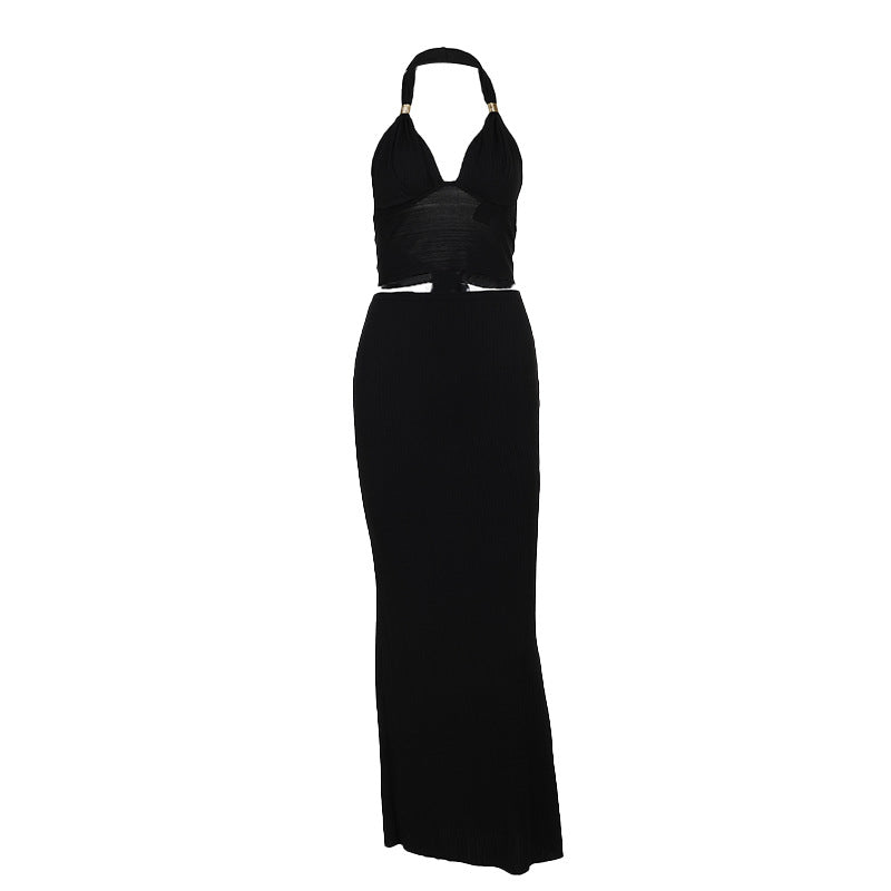Kvinnenes elegante crop top med sofistikerte stroppdetaljer og smal passform Skjora