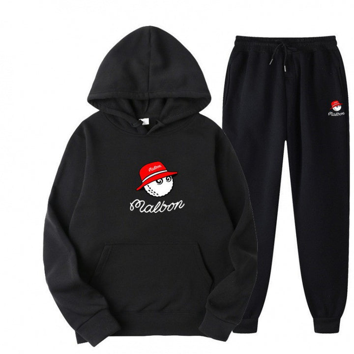 Dame hoodie sett for kvinner med leken grafisk design og praktiske lommer Skjora