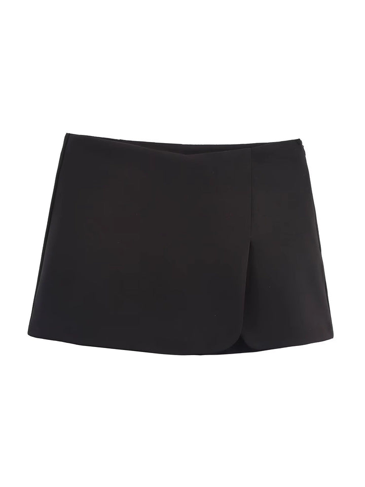 Dame Mini skjørt med eksklusiv snitt og elegant drapering Skjora