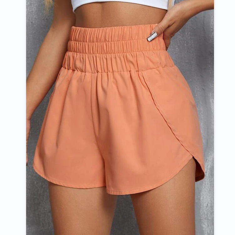 Dame sporty slip pants with elastic waistband and side inserts Skjora